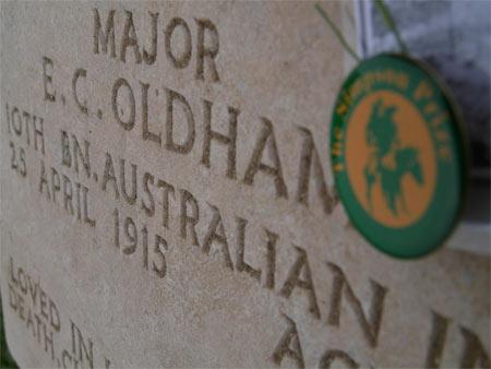 Grave of Major EC Oldham