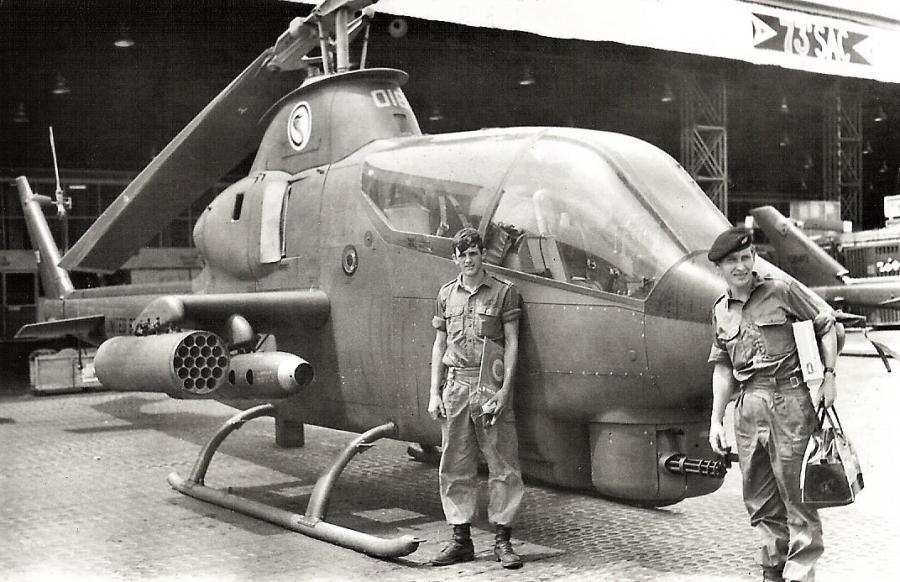 Ray Collins, left, just after arriving in Vietnam