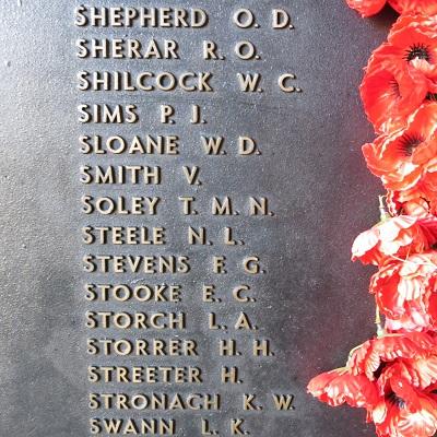 Roll of honour Australian War Memorial
