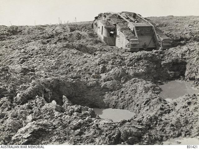 Mark IV male tank put out of action