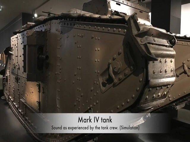 Video of the sound of a Mark IV tank