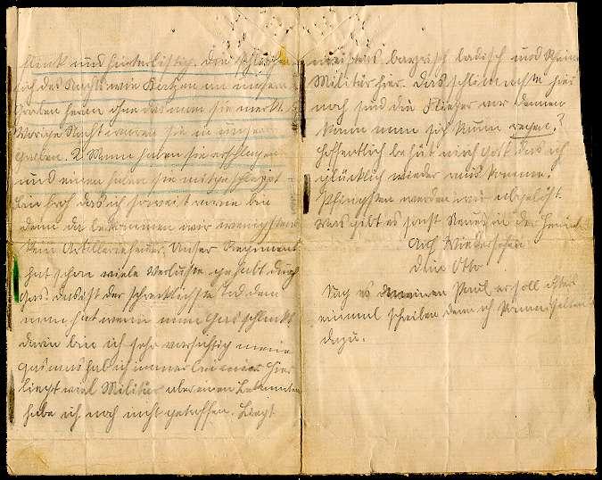 Letter from German soldier dated 5 May