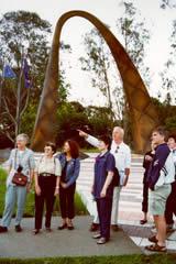 Visitors to the New Zealand Memorial