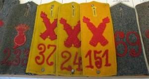 RELAWM15049.004 : Shoulder straps for 233rd Field Artillery Regiment, 37, 24 and 151 Fussartillerie (Foot Artillery) Battalions and 69th Field Artillery Regiment