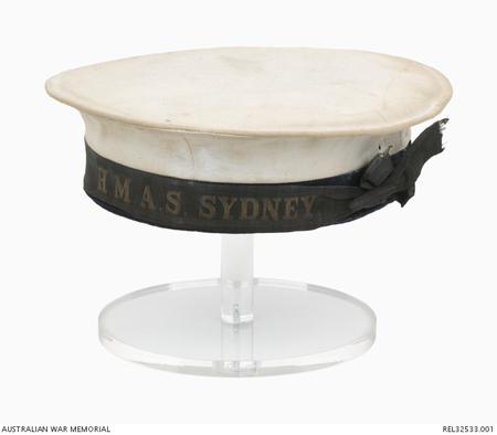 REL32533.001 Sailor's cap : Stoker J Robb, HMAS Sydney I.