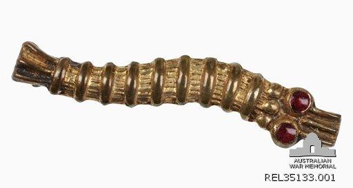 Caterpillar Club Badge : Flight Sergeant N Macdonald, 156 Squadron RAF
