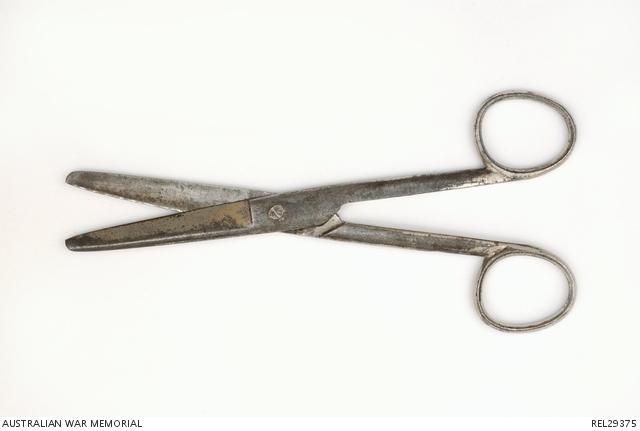 Pair of scissors from the first aid kit of lifeboat 4 (REL29375)