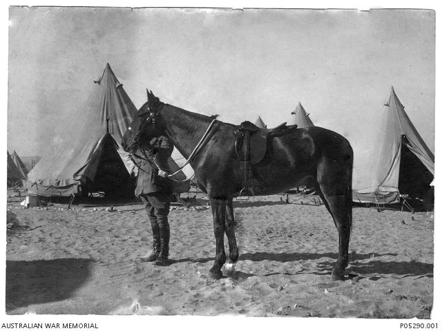Major General Sir Bridges and Sandy the horse