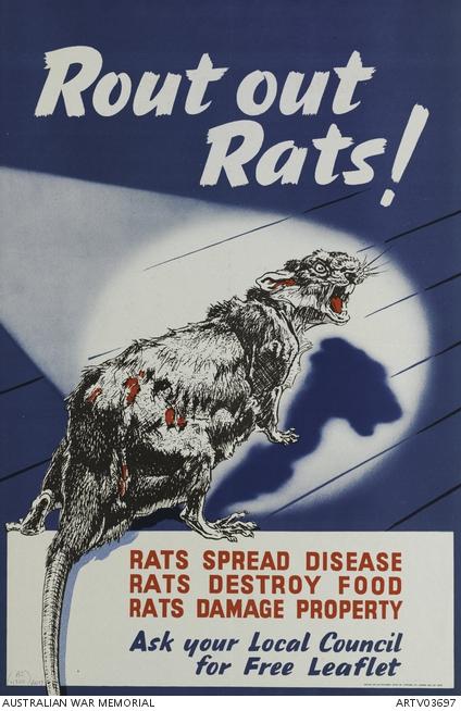 A British poster about vermin control.