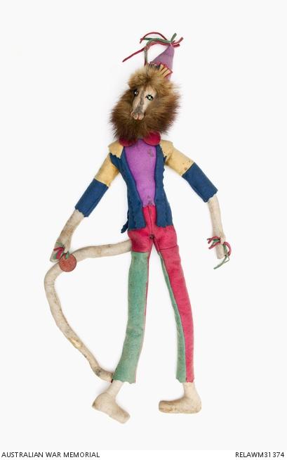 "Monk II", a handmade monkey doll.