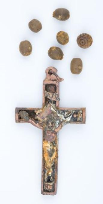 REL44975.085 remains of a rosary