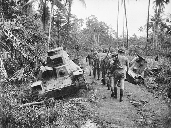 The Japanese Type 95 Ha-Go Light Tank at Milne Bay.