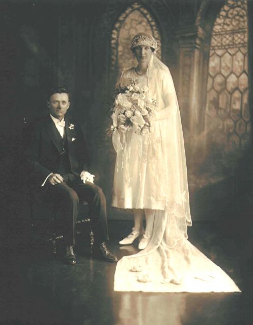 Frank and Myrtle on their wedding day.