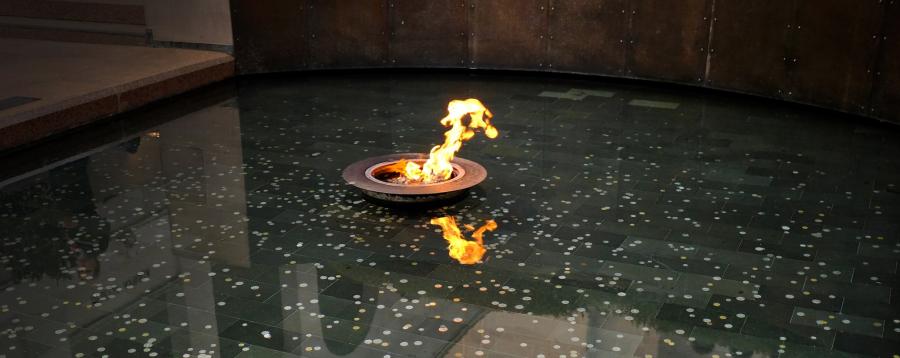 The Eternal Flame, in the Pool of Reflection