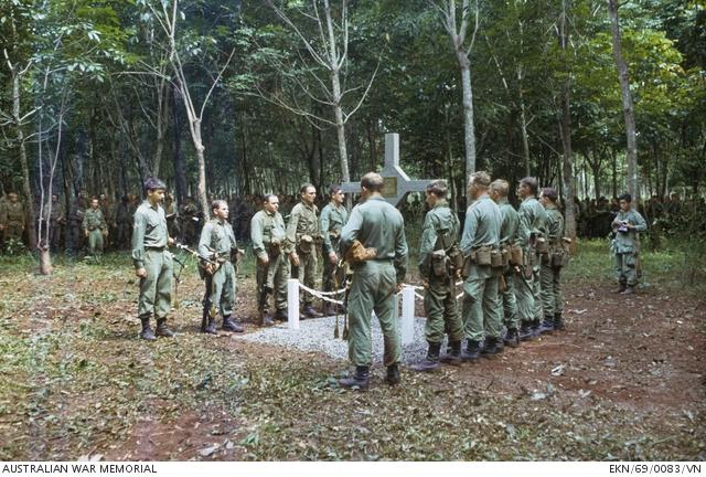 The memorial dedication service held on the site of the battle of Long Tan on 18 August 1969.