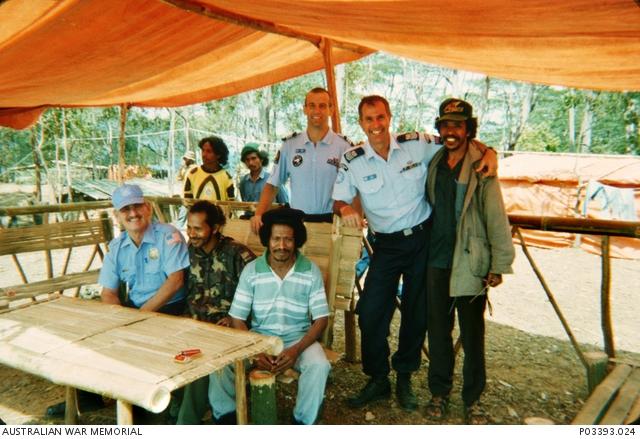 Barnby (second from the right) served with the United Nations Mission in East Timor in 1999.