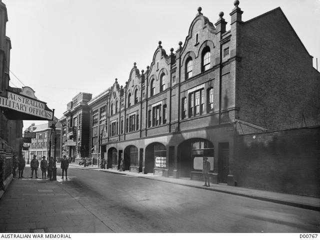 Black and white street view of the offices in London