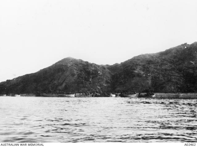 Troops landing on the beach at Anzac Cove on the morning of 25 April.