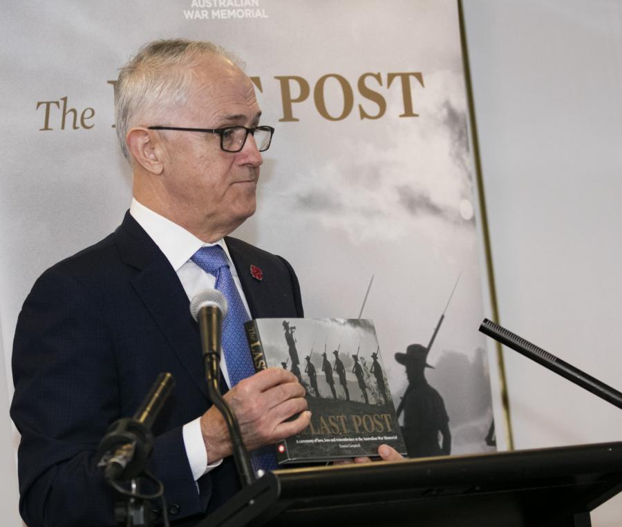 Prime Minister Malcolm Turnbull speaking at the launch.