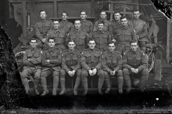 Group photograph of soldiers