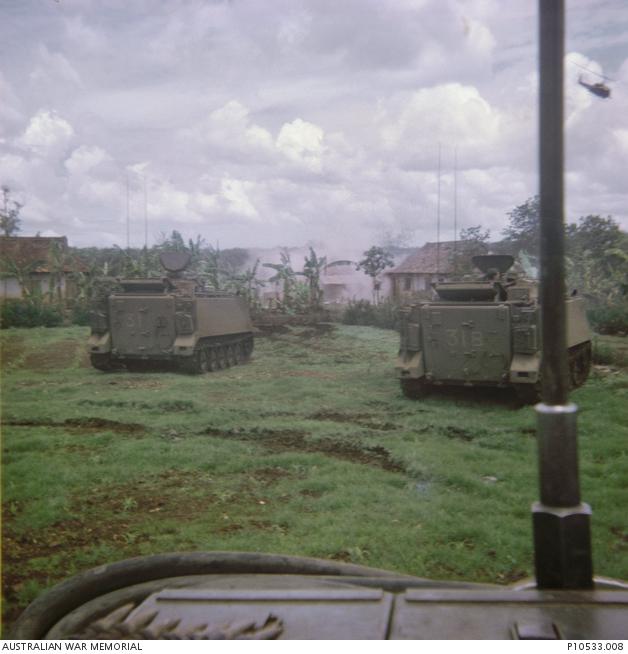 Binh Ba on the first day of the battle. Binh Ba on the first day of the battle.