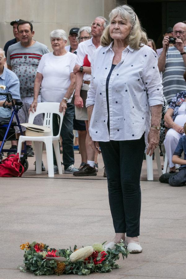 Val Lehman at the Last Post Ceremony