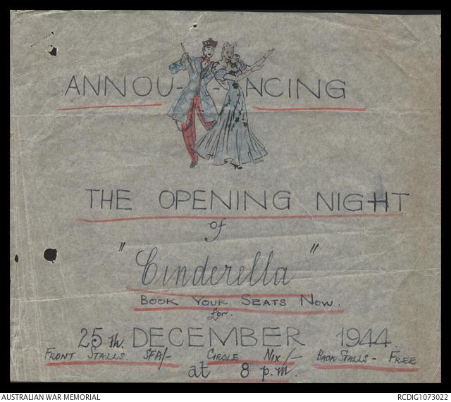 AWM78 355/1 Concert Advertisement, 25 December 1944