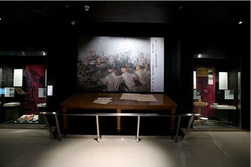 Singapore Surrender Table on display