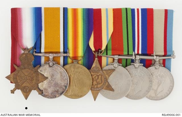 Charlie Burns’ Medals from the First and Second World Wars.