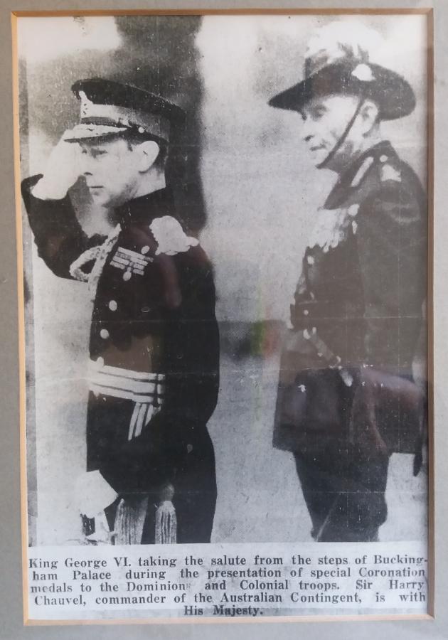King George VI with General Sir Harry Chauvel.