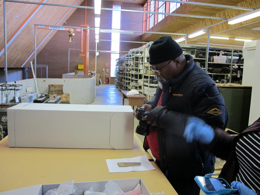 Gideon Kakabin at work at the Memorial