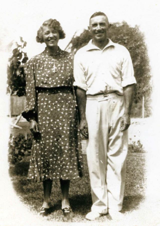 Jim Holland with his wife Dorothy