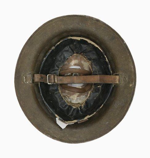 Internal view of a Helmet, Steel, Mark I