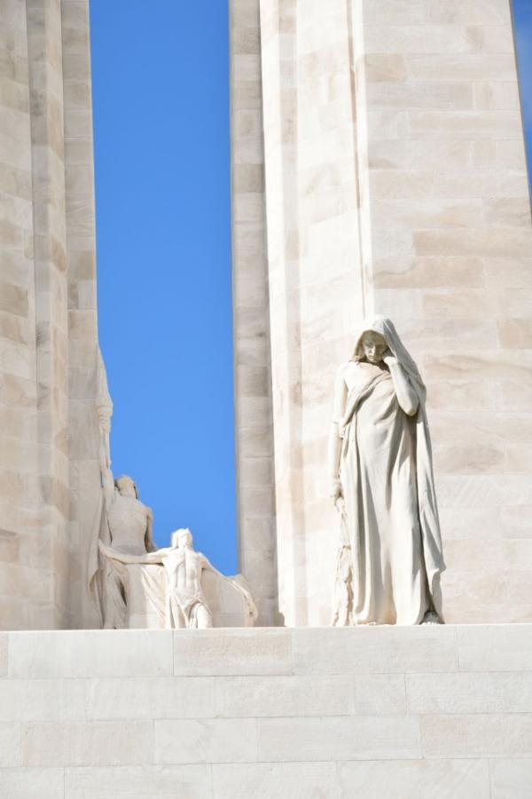 The Canadian national memorial at Vimy Ridge, France