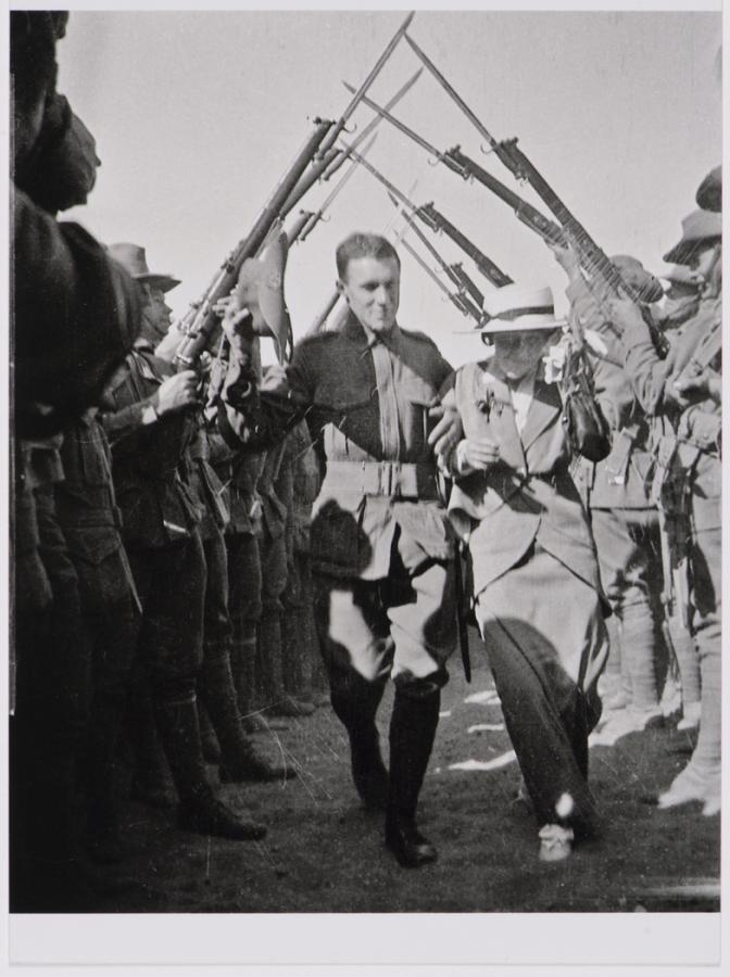 Photographic negatives of the 10th Battalion, AIF at Mena Camp, Egypt, 1914-1915 / photographed by Victor Cromwell. C/o Mitchell Library, State Library of New South Wales.