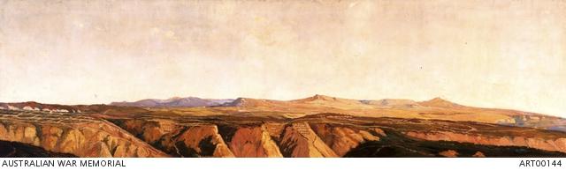 Painting of Anzac looking south