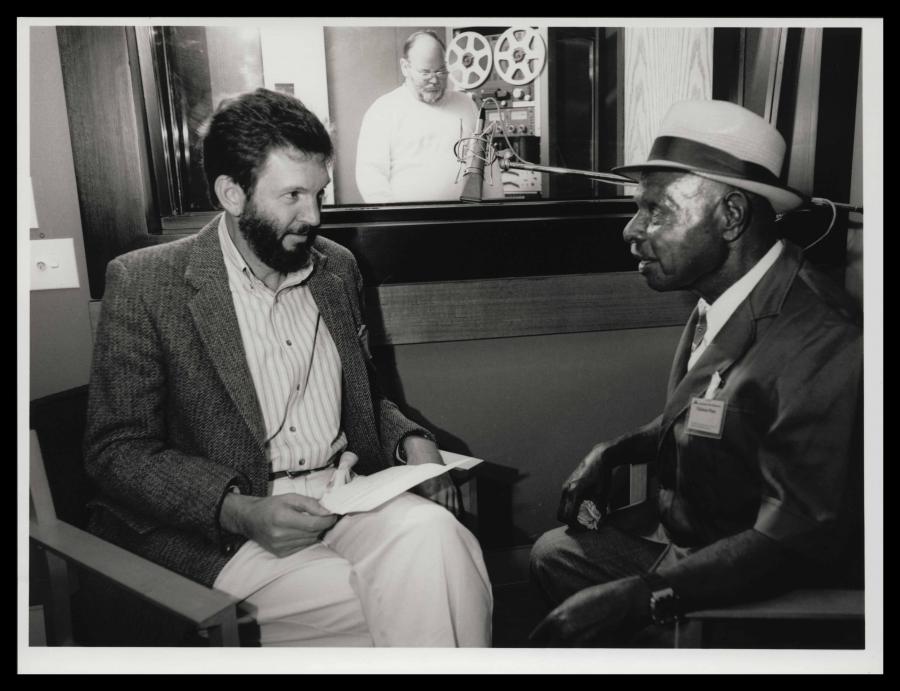 Lance Corporal Saulo Waia being interviewed by Dr Robert Hall, 1991
