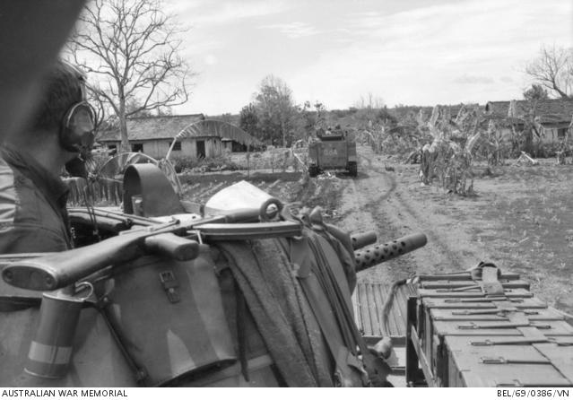 Armoured Personnel Carriers enter Binh Ba Armoured Personnel Carriers enter Binh Ba