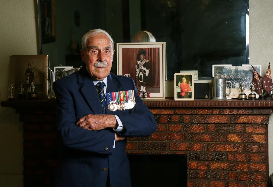 Bob Semple in his home at Essendon