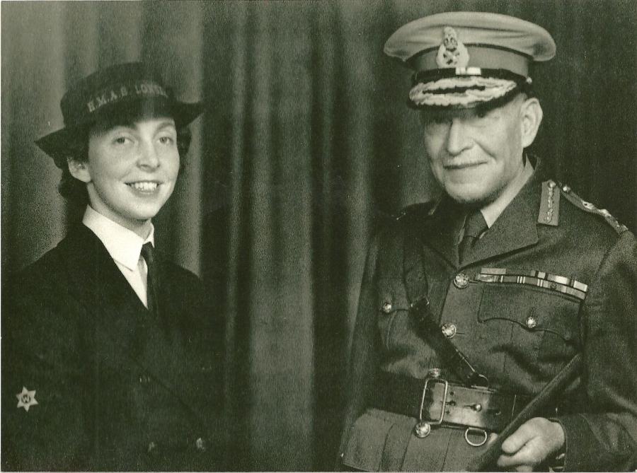 Eve Chauvel with her father General Sir Harry Chauvel. Photo: Courtesy James Maberly