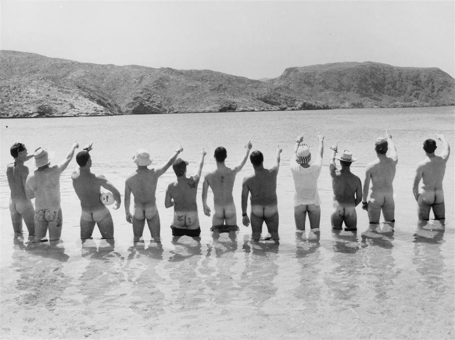 This photograph was taken circa 1990, near the Gulf of Oman, during the time of the first Gulf War.