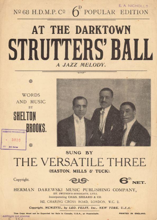 Darktown Strutter’s Ball: Jazz and the Australian Imperial Force