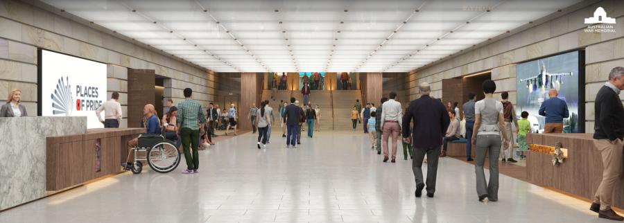 Artist impression of future Australian War Memorial