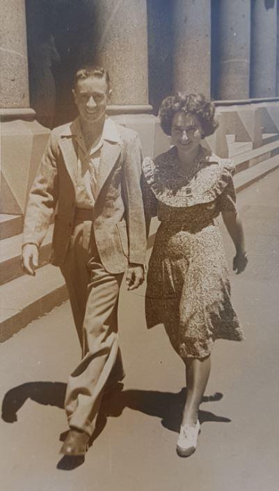 Gordon and Edna after the war. 