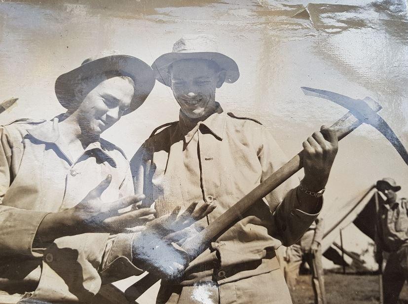 Ian and his mate John Howard