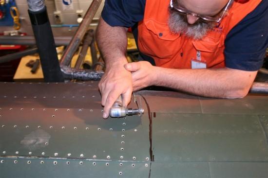 Kim Wood, our in house aircraft sheet metal worker, takes us 'past the point of no return'
