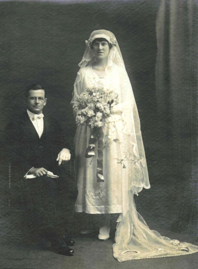 John and Katurah Moore on their wedding day.