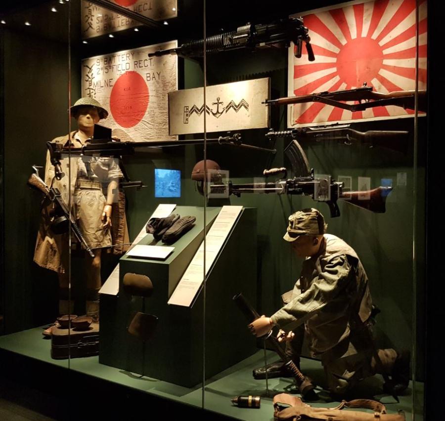The Battle of Milne Bay display.