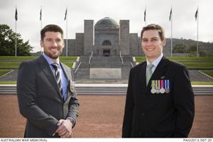 Private Dougal Stewart (left) and Private Ian Layzell