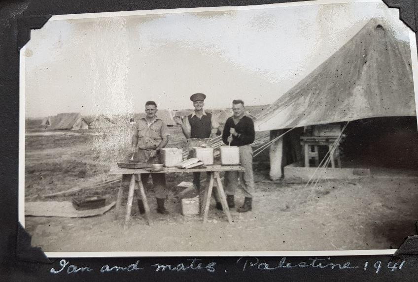 Serving up rations in Palestine